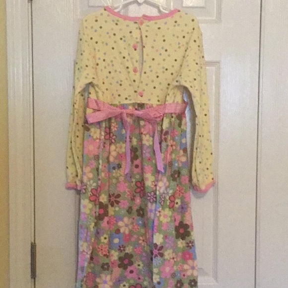 Polka Dots and Floral Cotton Dress - Picture 3 of 3